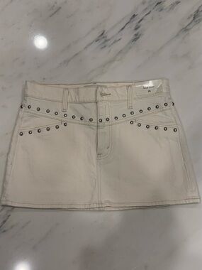 Abercrombie studded skirt denim